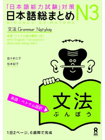 日本語総まとめ　Ｎ３　文法　＜英語・ベトナム語版＞