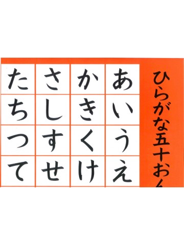ひらがな五十音