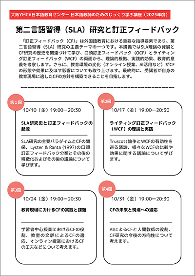 第二言語習得（SLA）研究と訂正フィードバック1